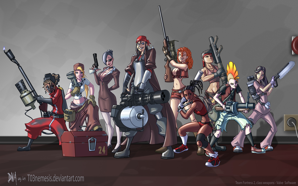 Team Fortress Fan Girls