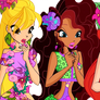 Winx Club Aisha,Bloom and Stella - PNG!