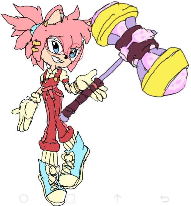 AI Art: Amy Rose Sonic Fusion by @CasualCollection