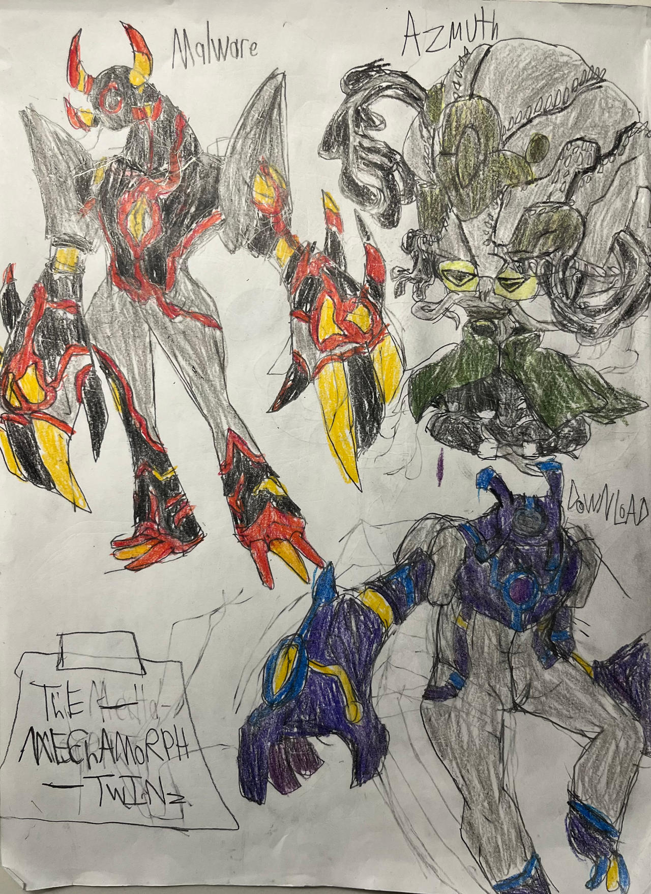 Ben 10: Mechamorph twinz and Azmuth by Your-boy-axo-animate on DeviantArt
