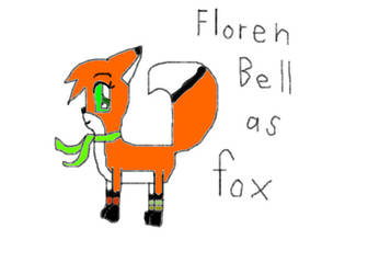 Floren Bell as a fox by Taruthekoopa