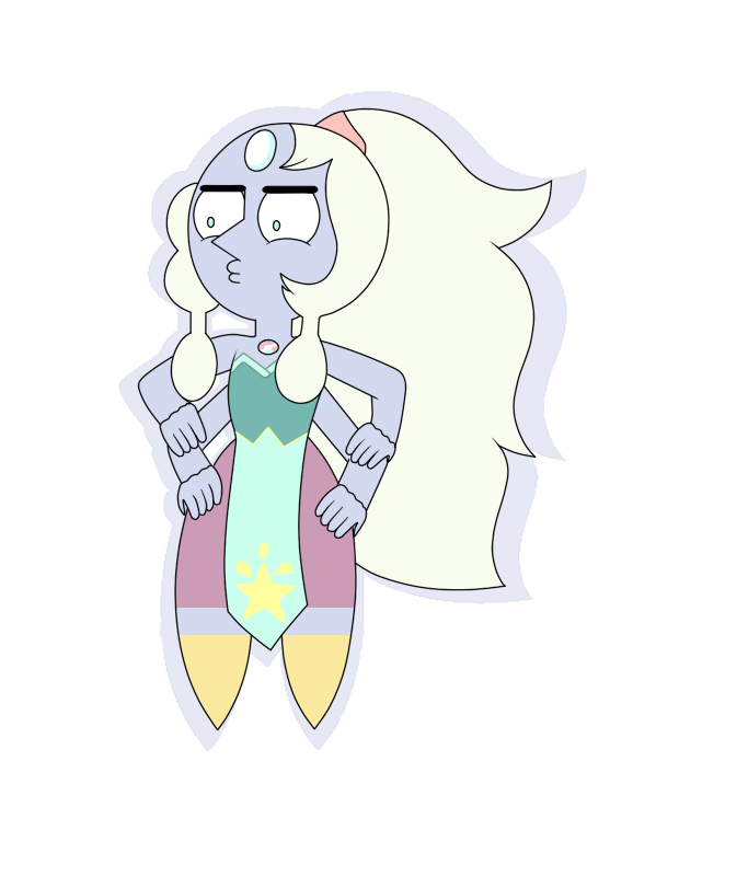 Displeased Chibi Opal Sticker