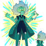 Amazonite, Peridot and Lapis fusion