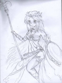 Palutena Kid icarus fan art