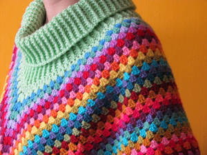 Crochet Rainbow Poncho