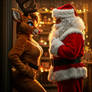 Christmas Cottage Reindeers 2