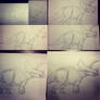 Triceratops Illustration Stages