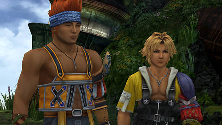 Wakka and Tidus (screenshot)