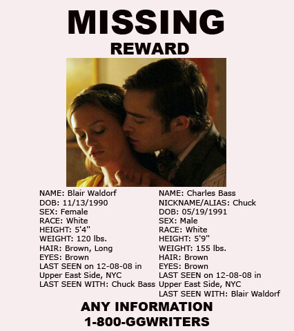 Chuck and Blair missing