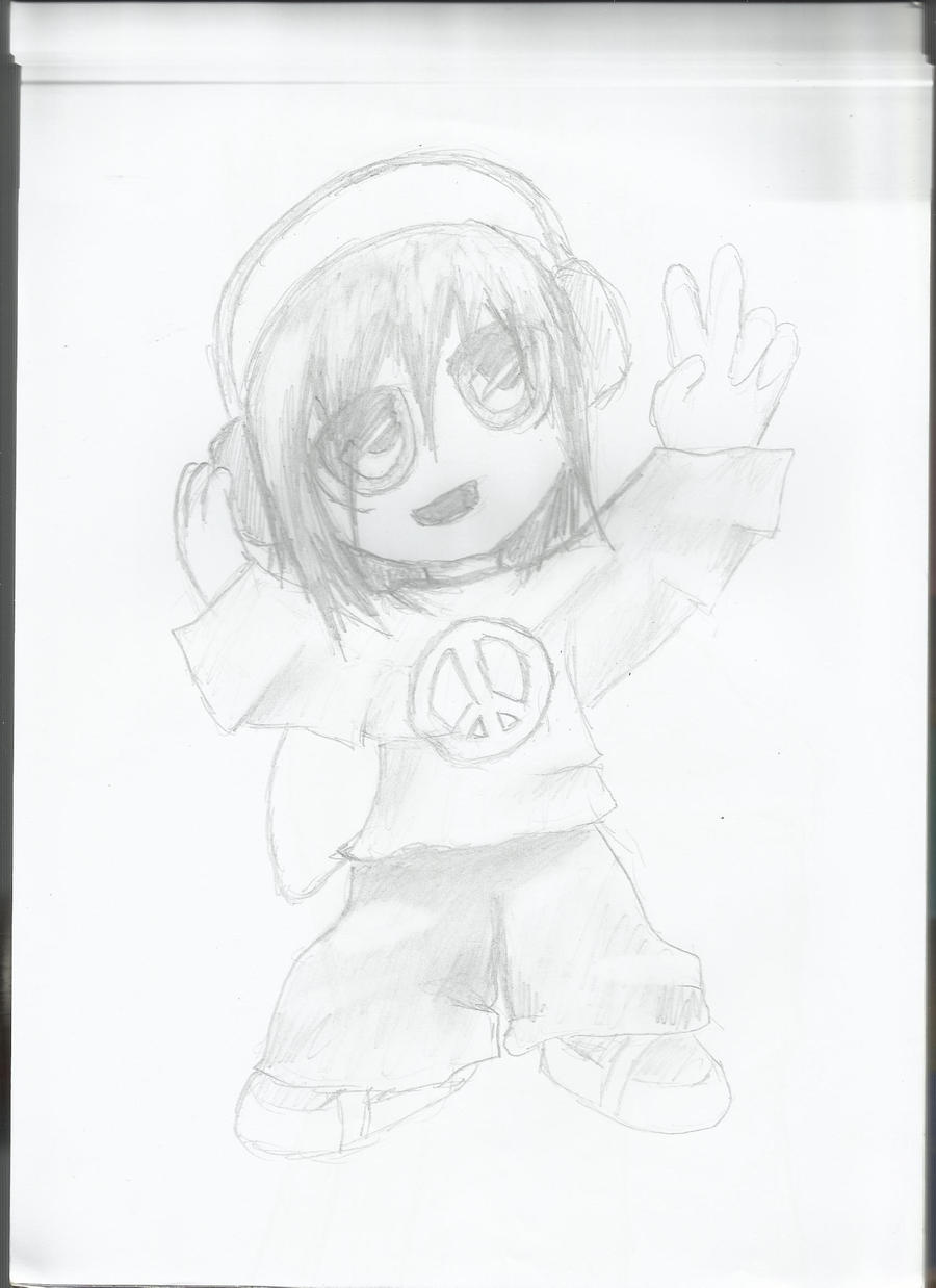 i guess i drew a chibi hippie x3