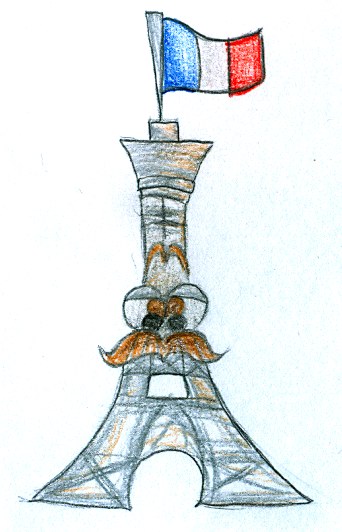 Tour Eiffel Cartoon by CrowInkHeart on DeviantArt