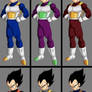 Vegeta With Saiyan Armor Variations