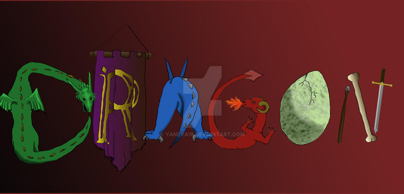 Dragon lettering by Yaneva19 on DeviantArt