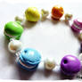 Rainbow Macaron Pearl Bracelet