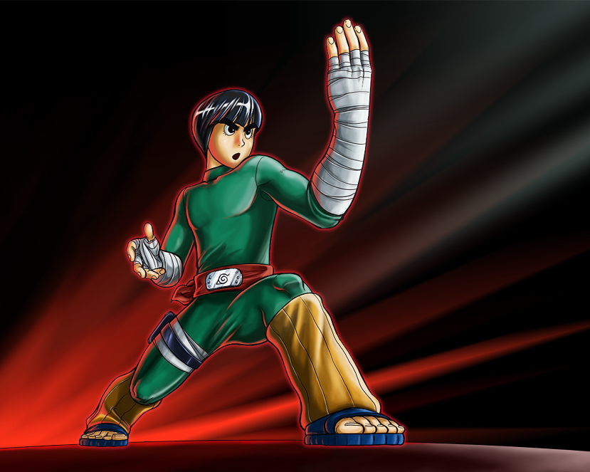 Rock Lee pose practice