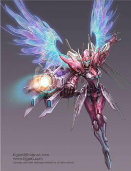 Female Mech Mecha Girl Arcee Transformers Angel Wi