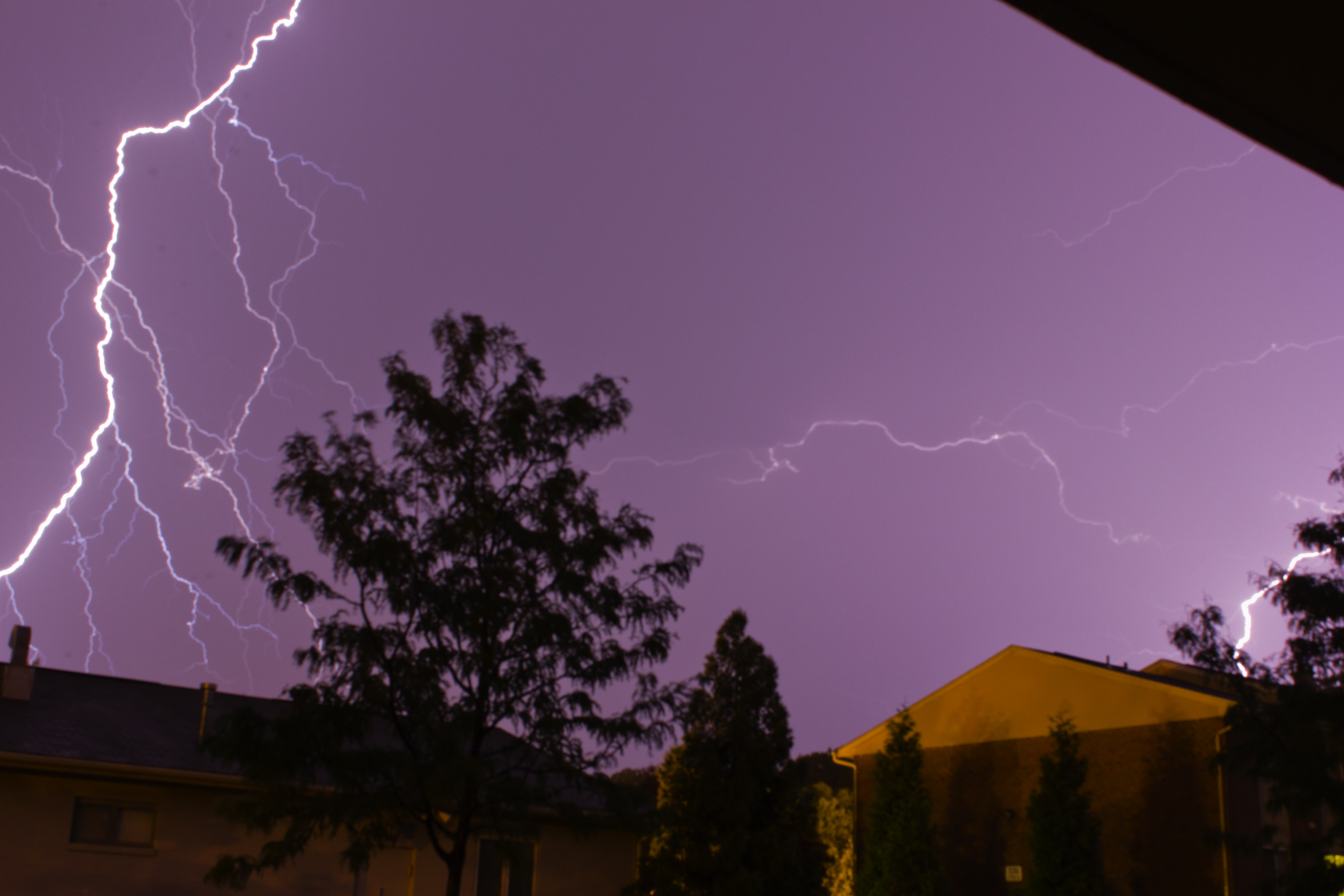 1st attempt at photographing lightning