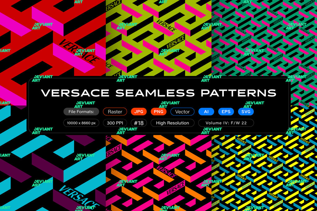 Versace Seamless Patterns, Vol. 4: FW 22 by itsfarahbakhsh on DeviantArt