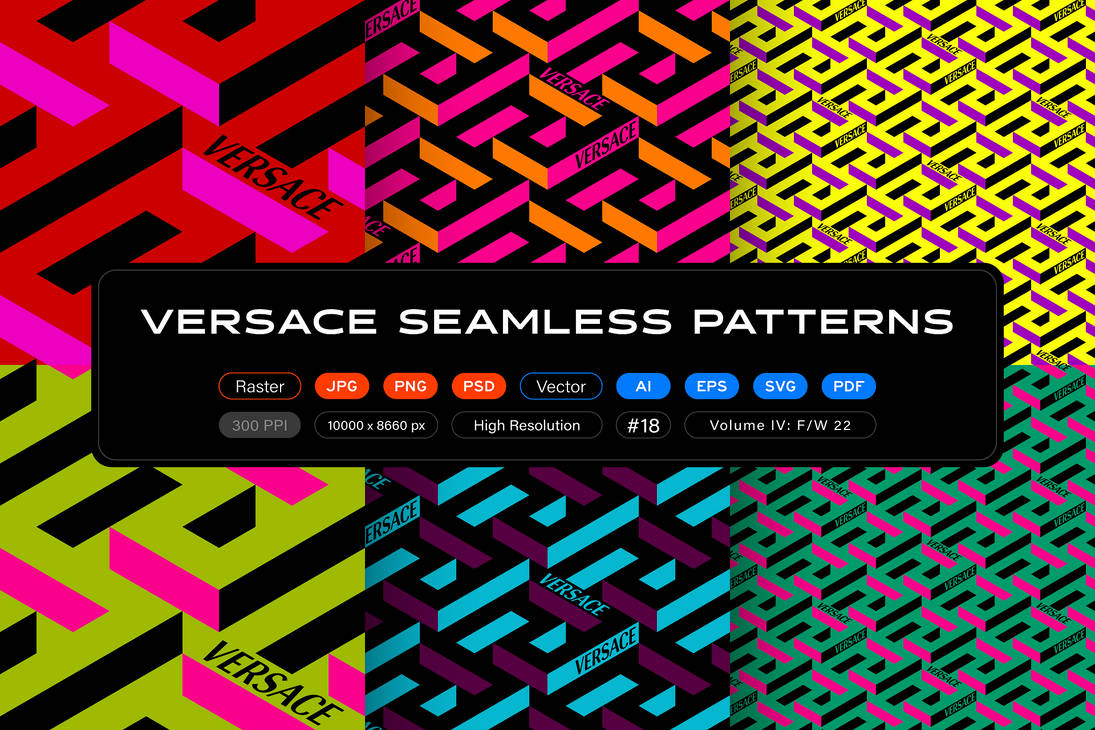Versace Seamless Patterns, Vol. 4: FW 22 by itsfarahbakhsh on DeviantArt