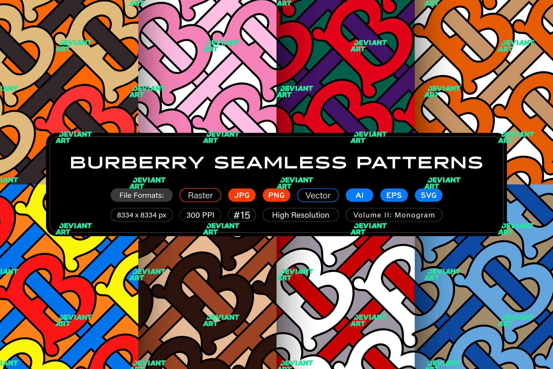Burberry Seamless Patterns, Vol. 1: New Logo by itsfarahbakhsh on ...