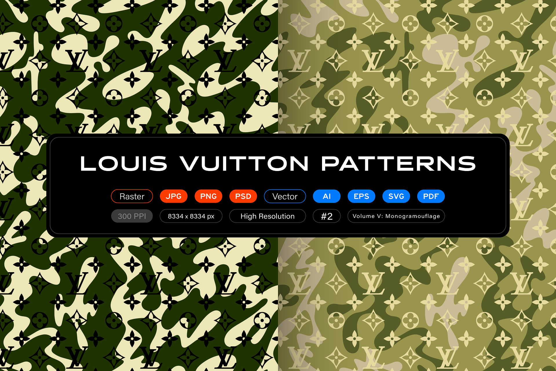 Lv With Supreme Seamless Pattern SVG