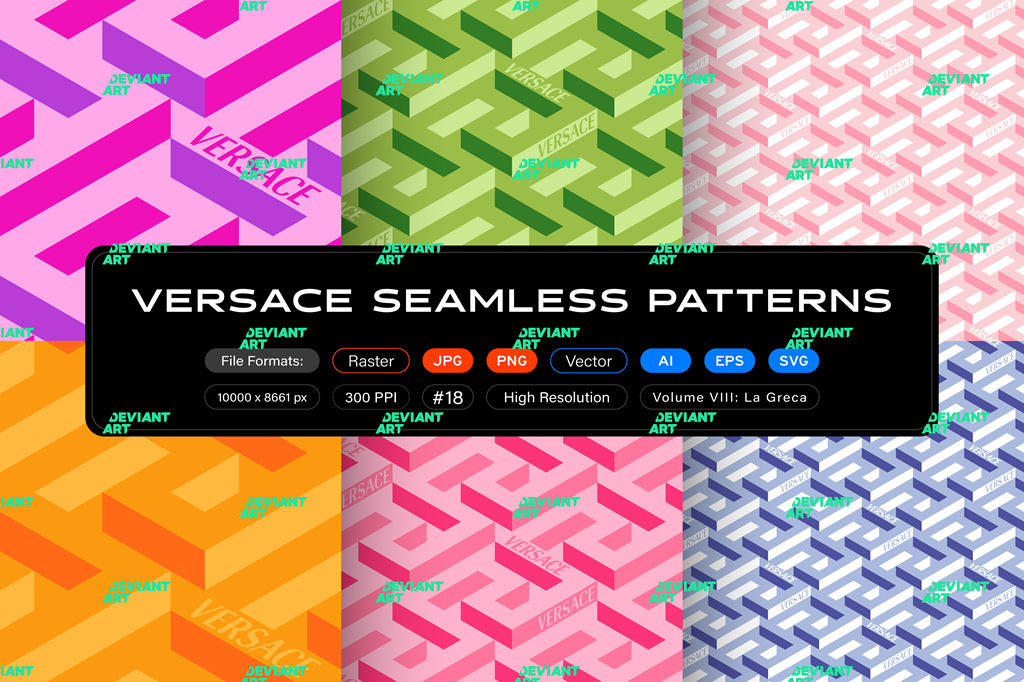 Versace Seamless Patterns, Vol. 8: La Greca by itsfarahbakhsh on DeviantArt
