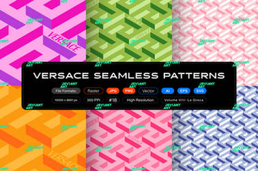Versace Seamless Patterns, Vol. 8: La Greca