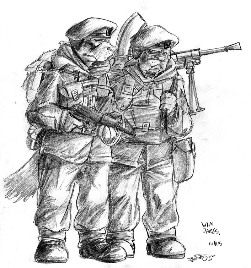 Sas Uniform Deviantart SAS Commandos by CommissarKinyaf on DeviantArt