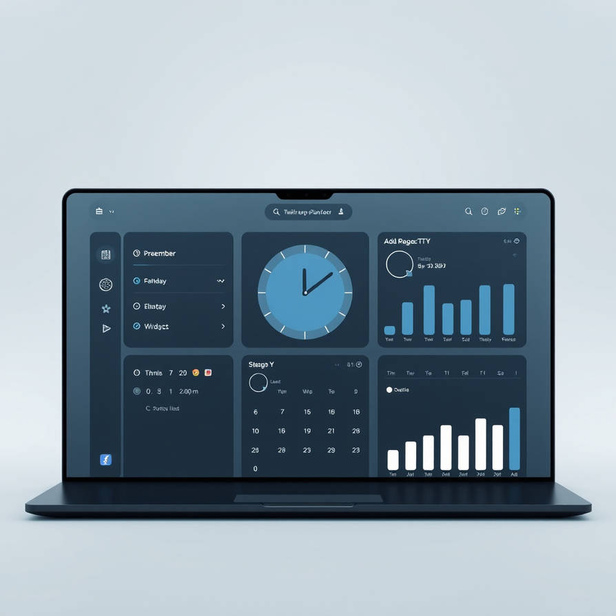 Minimal futuristic interactive PC wallpaper UI by aryabhatt2010 on ...