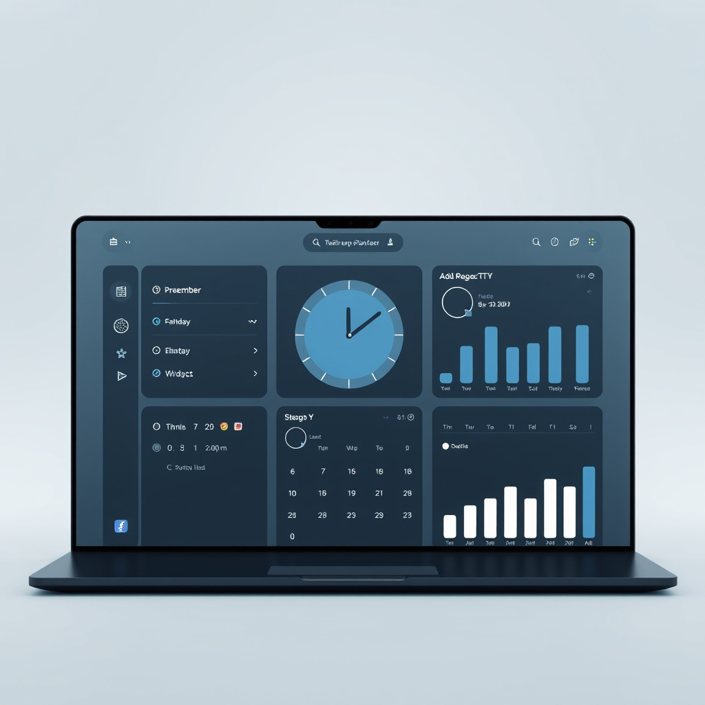 Minimal futuristic interactive PC wallpaper UI by aryabhatt2010 on ...