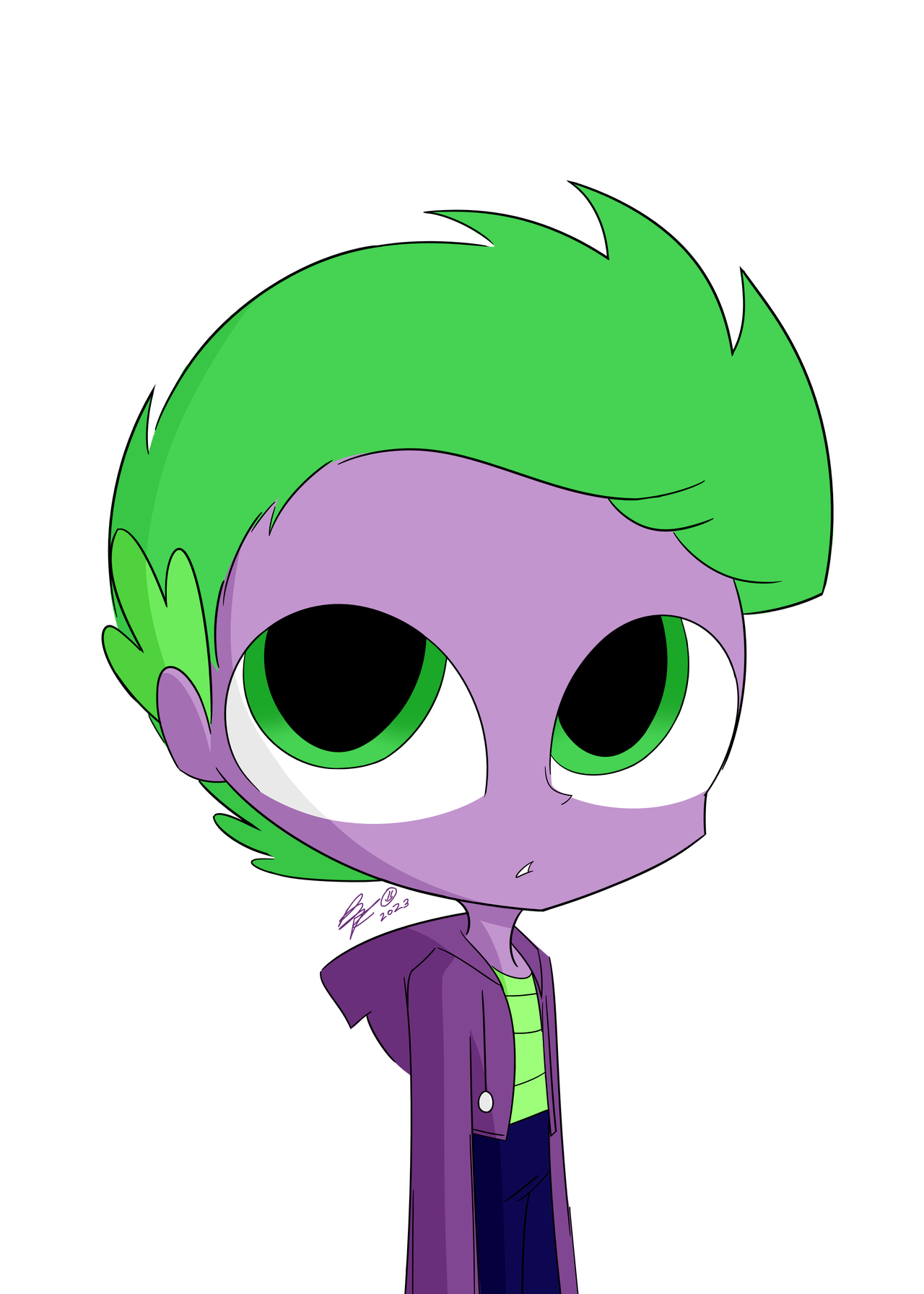 Spike as a Human by 25UltraGamer on DeviantArt
