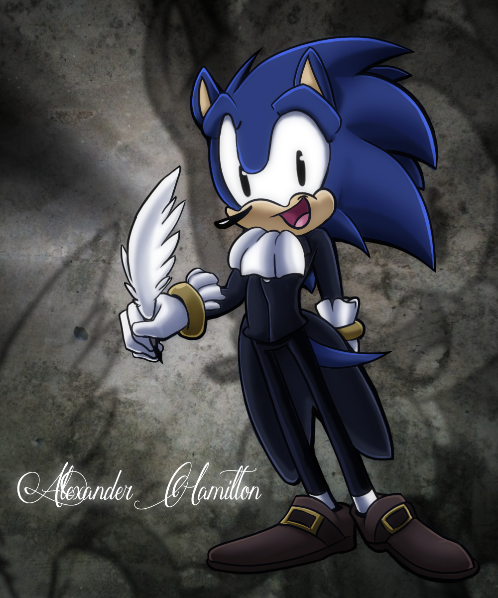 Sonic as Alexander Hamilton