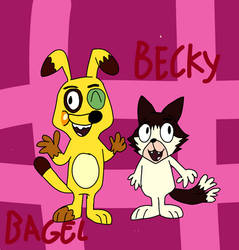 Bagel and Becky by AquirasStudios