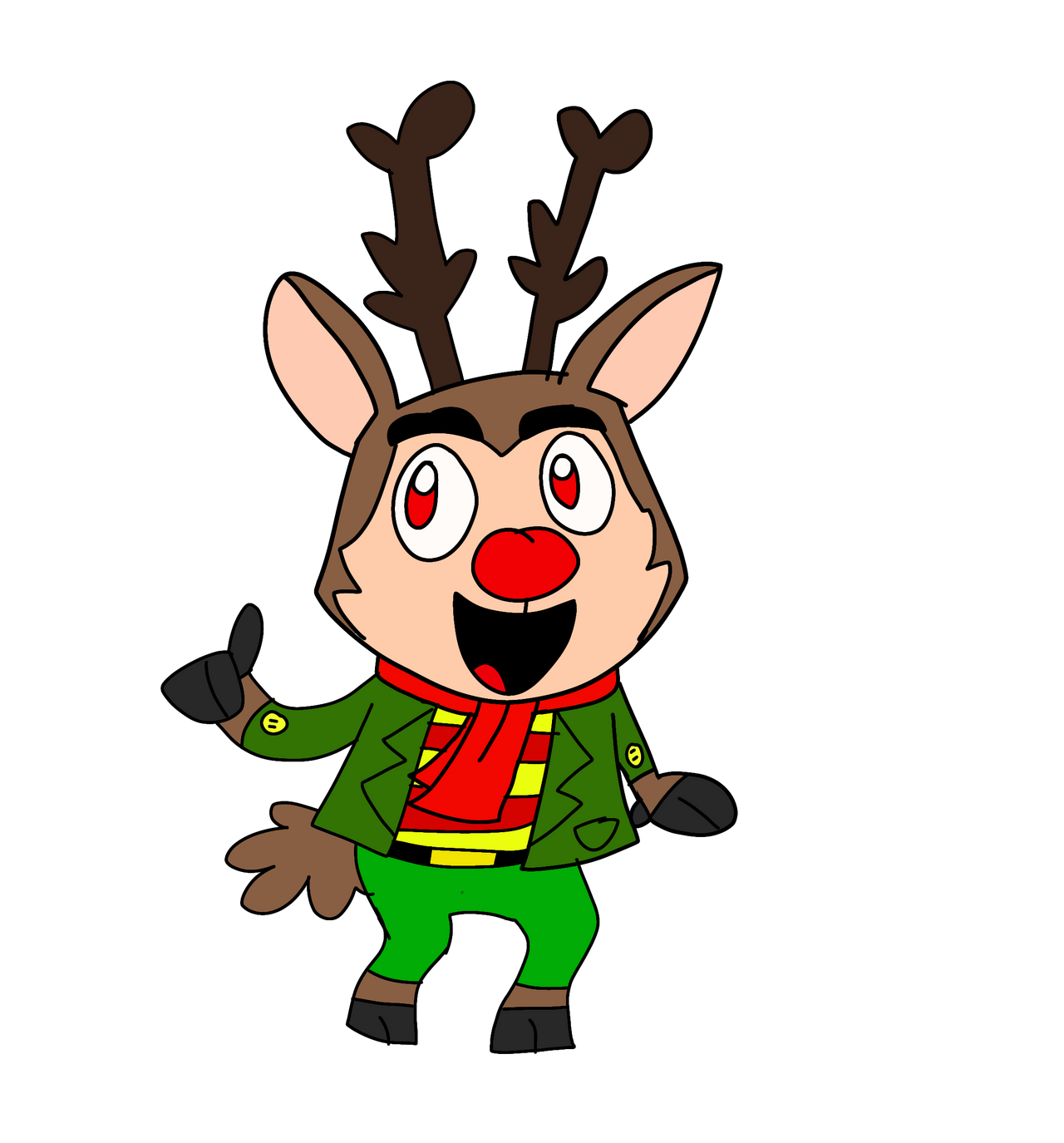 Fallout Deer Nine Rudolph Rudolph the Red Nosed Deer by AquirasStudios on DeviantArt