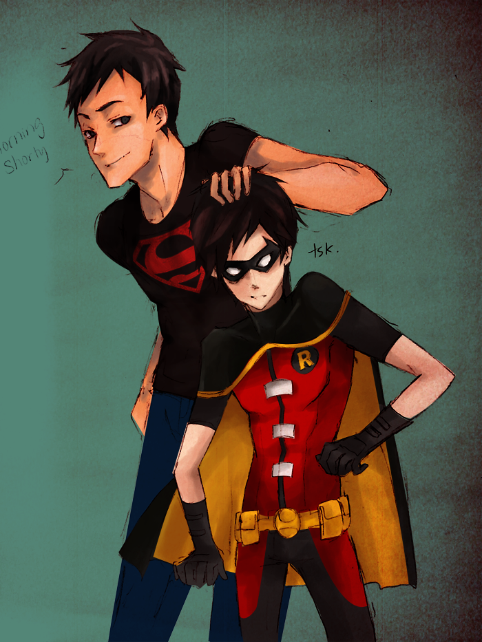 YJ: Superboy and Robin by muraito