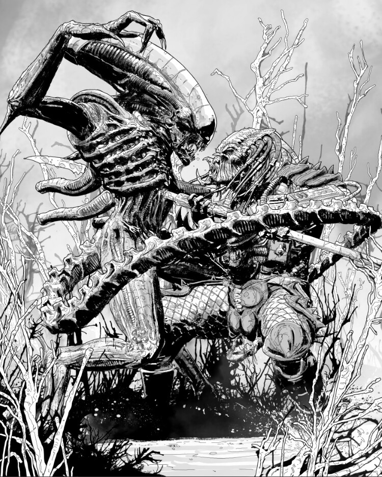 Alien predador  Xenomorph, Alien artwork, Predator alien