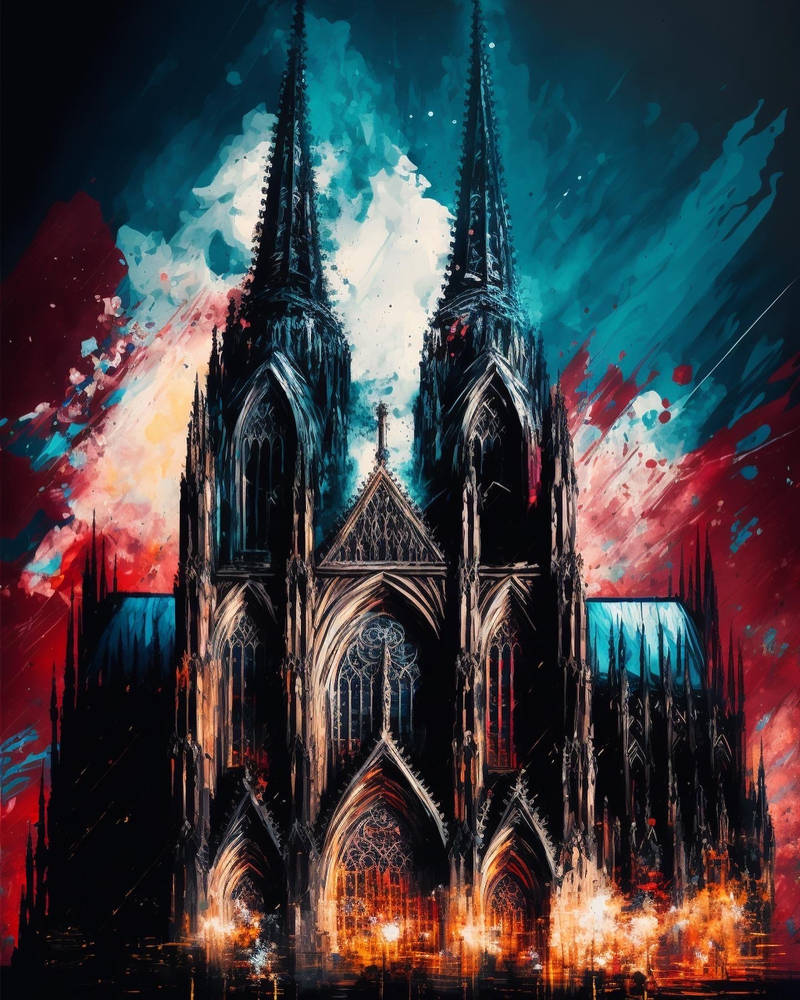 Gd Colonge Cologne Cathedral Acrylic Painting by ArtCoupleCologne on DeviantArt