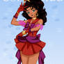 Sailor Esmeralda - red dress