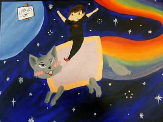 Kyle Rides the Nyan-Nyan Cat