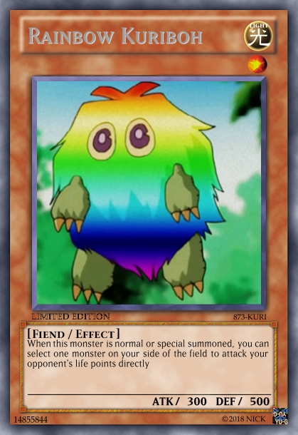 Rainbow Kuriboh card by NickNinja02 on DeviantArt