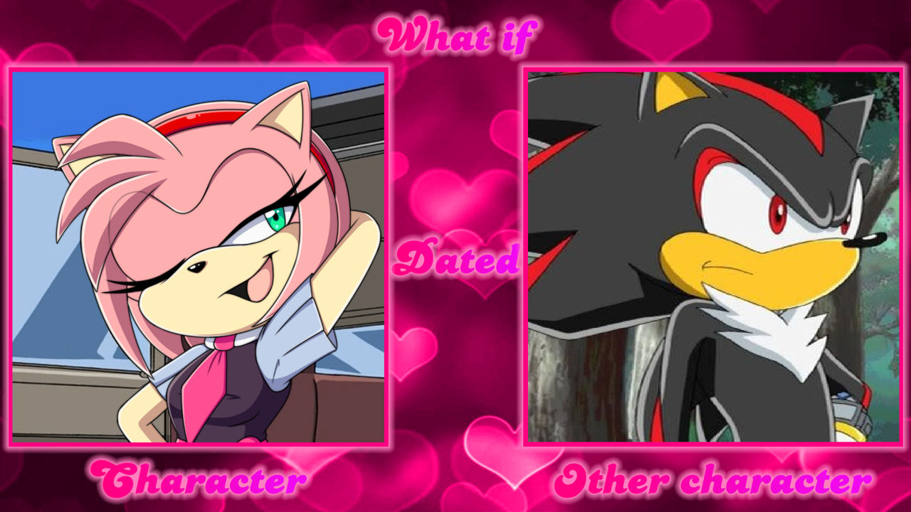 What if Amy dates shadow by NickNinja02 on DeviantArt