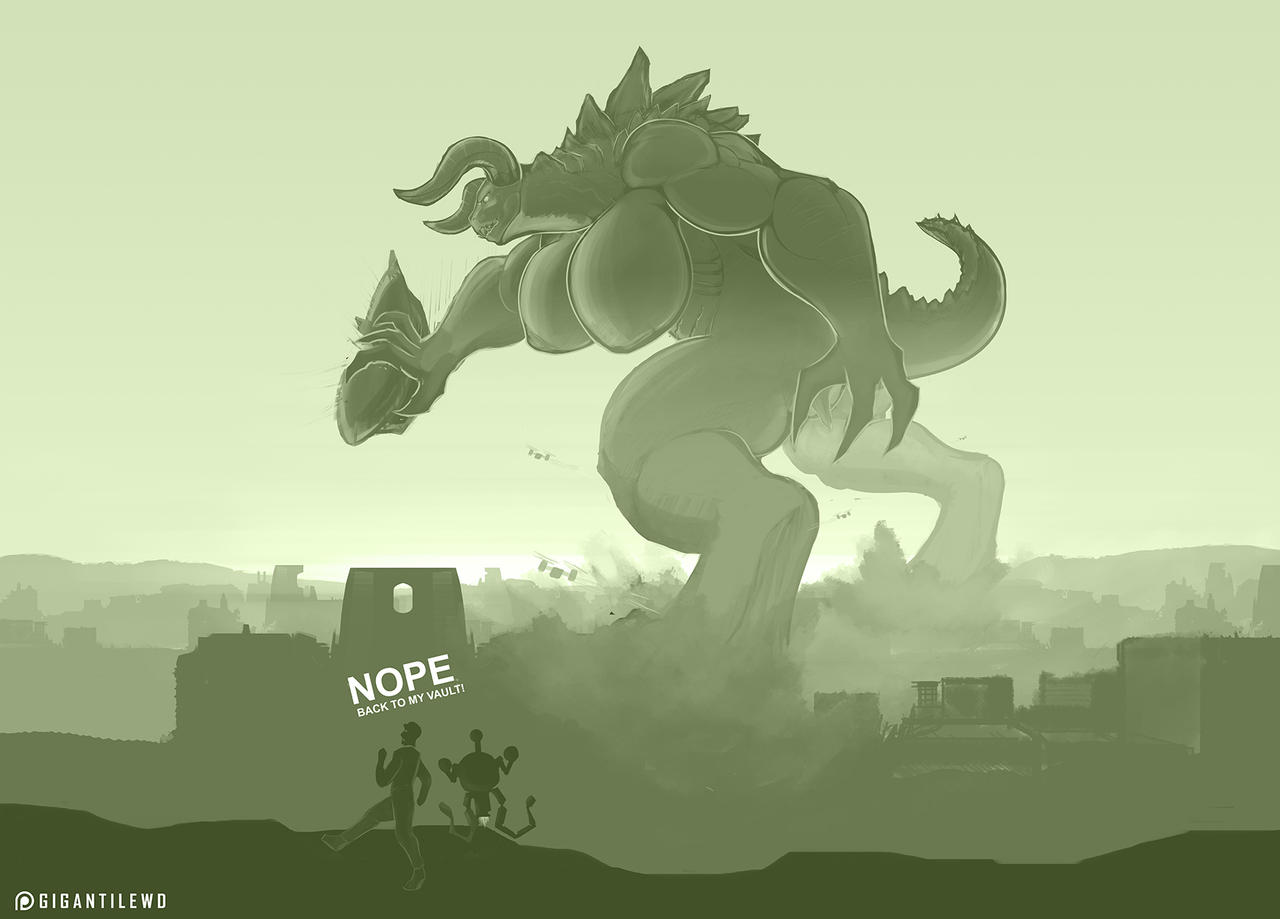 Deathclaw Inflation Deviantart Deathclaw Queen by GigantiLewd on DeviantArt