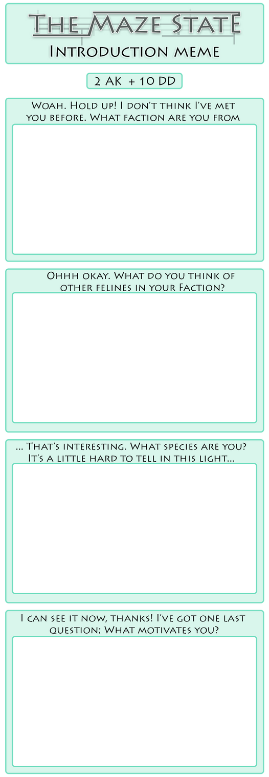 Introduction meme by InTheDappledRain on DeviantArt
