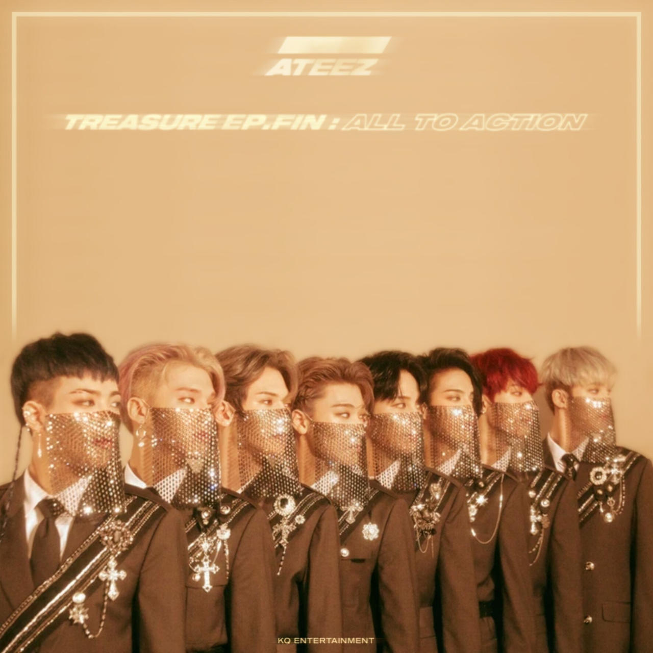 ateez Treasure EP.FIN : All to Action : Unfolded Official Poster in tube  case (A ver.)