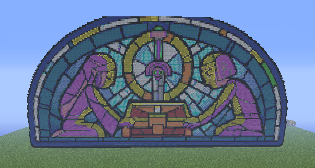Legend Of Zelda Stain Glass Minecraft By Slygirl1999 On Deviantart