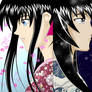Kaoru and Tomoe - Colored