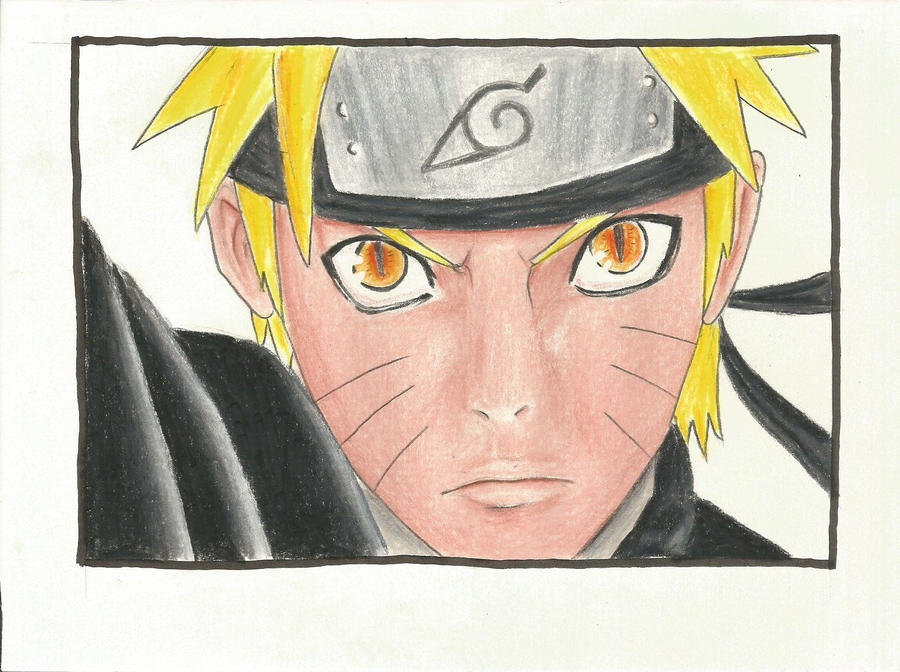 Colored Naruto Pencil Sketch by grei10 on DeviantArt