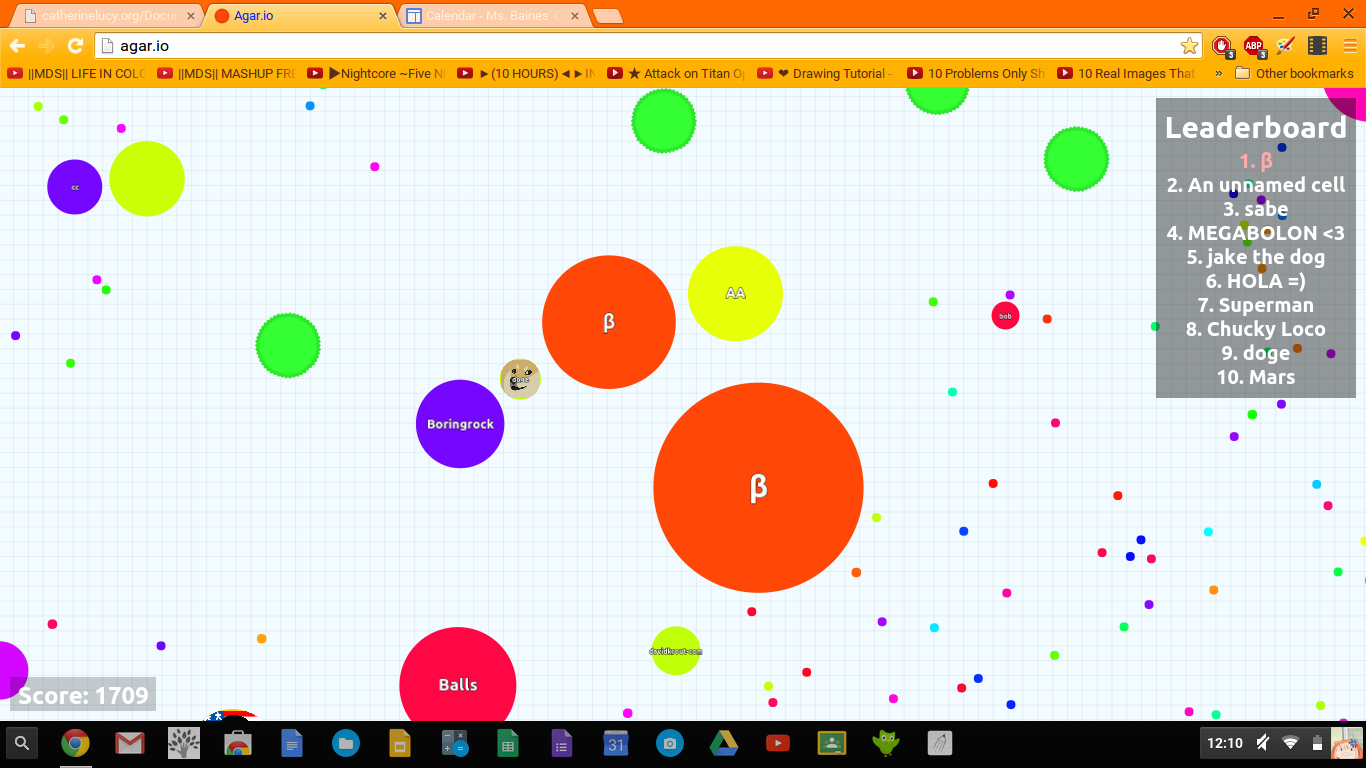 Greek Alphabet Plays Agario~~~~