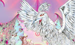 White Phoenix -updated fractal by Rotschmetterling