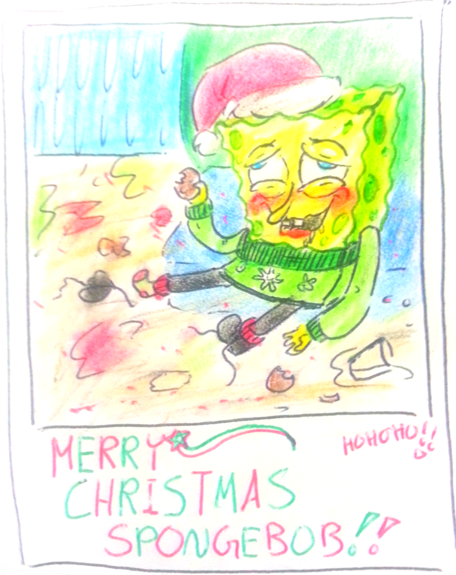 The Snapshot Of Spongebob At The Christmas Party By Luckycat1212 On Deviantart Spongebob At The Christmas Party